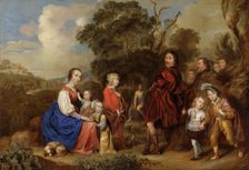 Family Portrait with St. John the Baptist, 1639. Creator: Jan Mytens