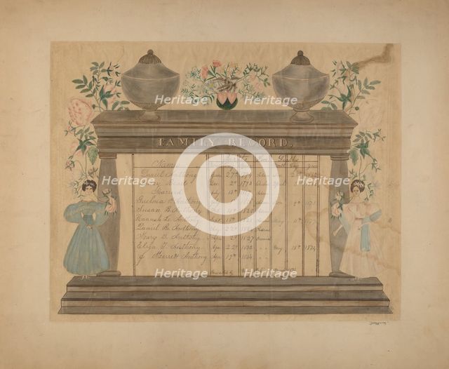 Family Record, c. 1937. Creator: John Wilkes.