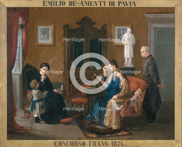 Family Reading of The Betrothed, 1876.