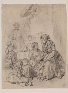 Family Scene, 1838. Creator: Paul Gavarni
