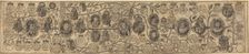 Family Tree with Portraits of Henry VII, Henry VIII, Elizabeth, James, and Charles. Creator: Unknown