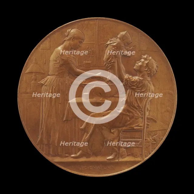 Family Values [obverse], 1891. Creator: Jules Clément Chaplain.
