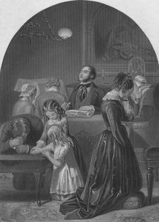 Family Worship c1870. Artist: Edward Henry Corbould