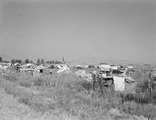 Families camped on flat before season opens..., near Merrill, Klamath County, Oregon, 1939 Creator: Dorothea Lange