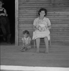 Families are left stranded without means of support..., Near Kiln, Mississippi, 1937. Creator: Dorothea Lange