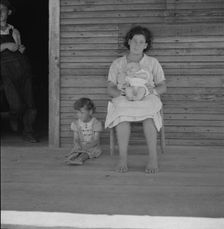 Families are left stranded without means of support..., Near Kiln, Mississippi, 1937. Creator: Dorothea Lange