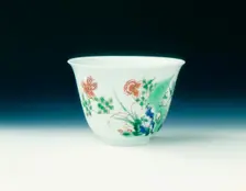 Famille verte cup, Qing dynasty, Kangxi period, China, 1662-1722. Creator: Unknown