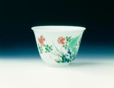 Famille verte cup, Qing dynasty, Kangxi period, China, 1662-1722. Creator: Unknown