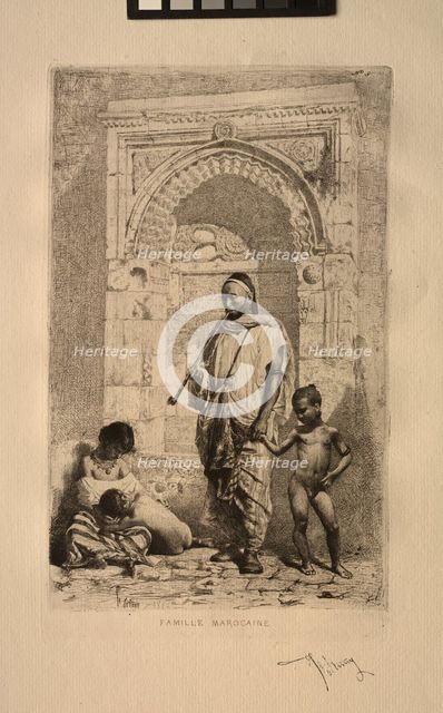 Famille Marocaine, 1862. Creator: Mariano Fortuny y Carbó (Spanish, 1838-1874).