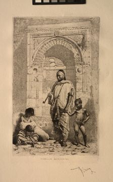 Famille Marocaine, 1862. Creator: Mariano Fortuny y Carbó (Spanish, 1838-1874)
