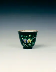 Famille noire cup, Qing dynasty, China, 1662-1722. Creator: Unknown