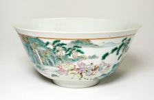 Famille-Rose Bowl, Qing dynasty (1644-1911), 19th century. Creator: Unknown
