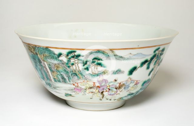 Famille-Rose Bowl, Qing dynasty (1644-1911), 19th century. Creator: Unknown.