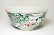 Famille-Rose Bowl, Qing dynasty (1644-1911), 19th century. Creator: Unknown