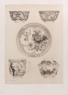 Famille Rose Japonaise, 1862. Creator: Jules-Ferdinand Jacquemart
