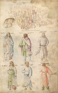 Famous Men and Women from Classical and Biblical Antiquity., 1450s. Creator: Attributed to Barthelemy d'Eyck