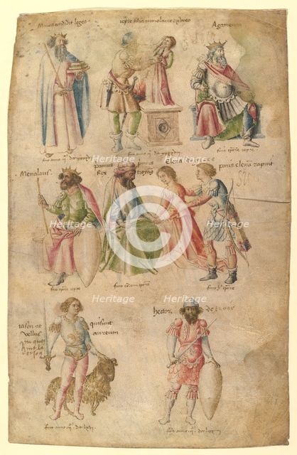 Famous Men and Women from Classical and Biblical Antiquity, 1450s. Creator: Attributed to Barthelemy d'Eyck.