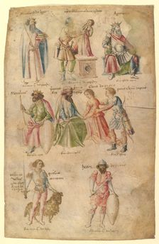Famous Men and Women from Classical and Biblical Antiquity, 1450s. Creator: Attributed to Barthelemy d'Eyck