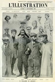 Famous aviators, cover of L'Illustration, 4 September 1909