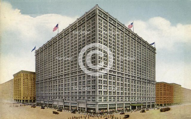 Famous-Barr department store, St Louis, Missouri, USA, 1913. Artist: Unknown