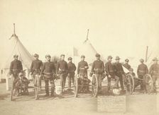Famous Battery "E" of 1st Artillery These brave men and the Hotchkiss gun that Big Foot's..., 1891. Creator: John C. H. Grabill