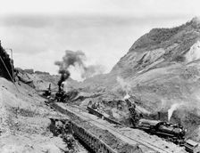 Famous Cucaracha slide, Panama Canal, c.between 1910 and 1914. Creator: Unknown