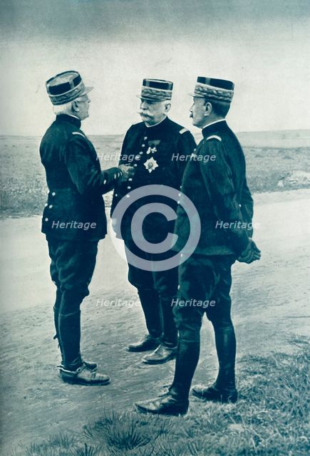 'Famous French Leaders: General Joffre, General D'Urbal, and General Foch.', 1916. Creator: Unknown.