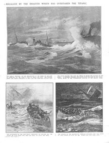 Famous Wrecks of Bygone Days: Some Historic Disasters at Sea April 20, 1912. Creator: Unknown