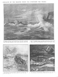 Famous Wrecks of Bygone Days: Some Historic Disasters at Sea April 20, 1912. Creator: Unknown