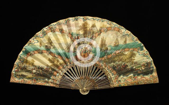 Fan, 1715-25. Creator: Unknown.
