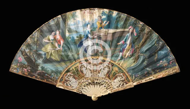 Fan, 1840-60. Creator: Unknown.