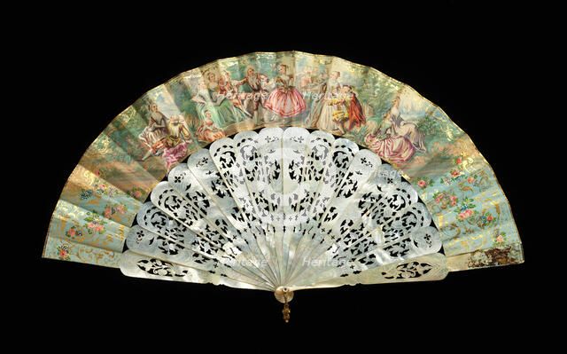 Fan, 1860-70. Creator: Unknown.