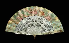 Fan, 1860-70. Creator: Unknown