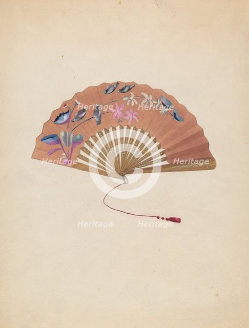 Fan, 1935/1942. Creator: Bessie Forman.