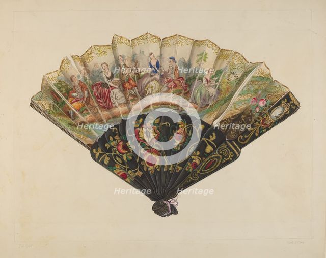 Fan, 1935/1942. Creator: Frank J Mace.