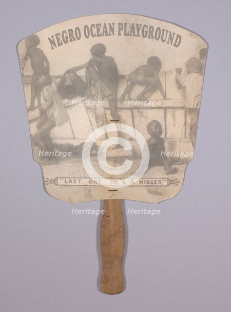Fan advertising the American Beach Negro Ocean Playground, ca. 1935. Creator: Unknown.