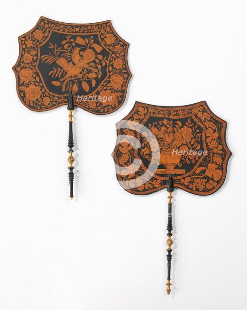 Fan, American, 1837. Creator: Christiana Hummer.