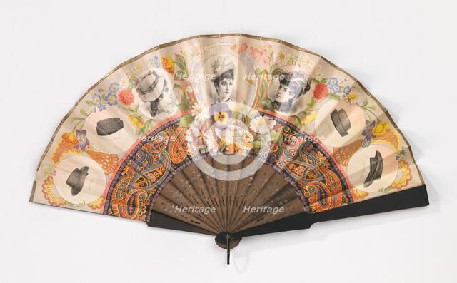 Fan, American, 1880. Creator: Donaldson Brothers.