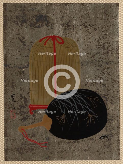 Fan and Insect Cage. Creator: Shibata Zeshin.