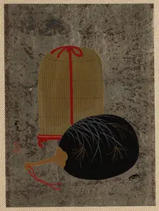 Fan and Insect Cage. Creator: Shibata Zeshin