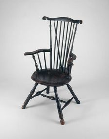 Fan-Back Windsor Chair, 1760/70. Creator: Unknown