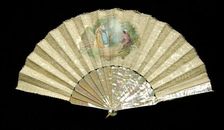 Fan, Belgian, 1880-89. Creator: L. Langelier
