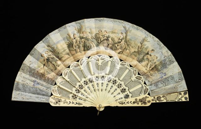 Fan, British, third quarter 19th century. Creator: Unknown.