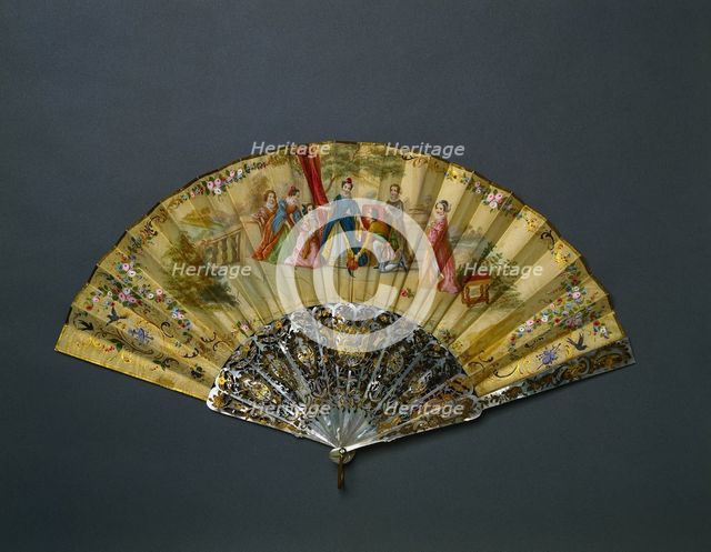 Fan, c. 1840. Creator: Unknown.