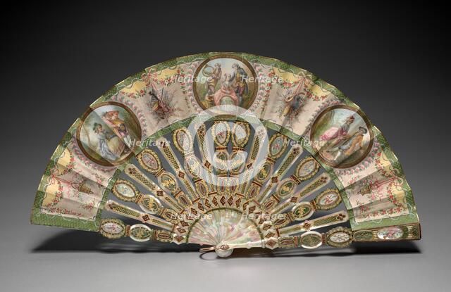 Fan, c. 1850-1870. Creator: Marie Gallois (French); Tiffany & Co. (American, New York, est. 1837).