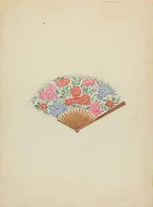 Fan, c. 1940. Creator: Vincent Burzy