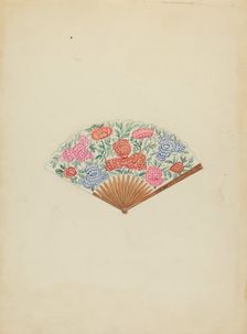 Fan, c. 1940. Creator: Vincent Burzy