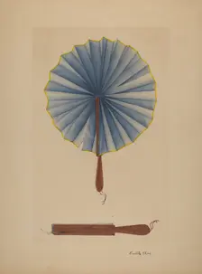 Fan, c. 1941. Creator: Orville Cline