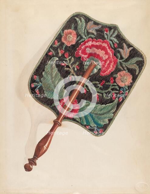 Fan, c. 1936. Creator: Ella Josephine Sterling.
