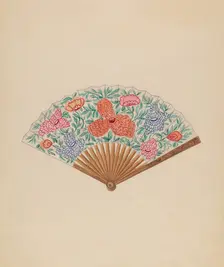 Fan, c. 1936. Creator: Vincent Burzy